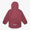 Children’s Waterproof Softshell Jacket in muted cranberry-pink with snap-on hood, elasticated cuffs, reflective piping, and muddy puddles logo. Ideal for adventurous outdoor play.