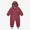 Waterproof Softshell Puddle Suit Pink, featuring a hood, full-length zipper, elastic cuffs, stirrup straps, and reflective details, designed for durable, all-weather children's adventures.