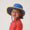 UV Protective Sun Hat Blue Colourblock