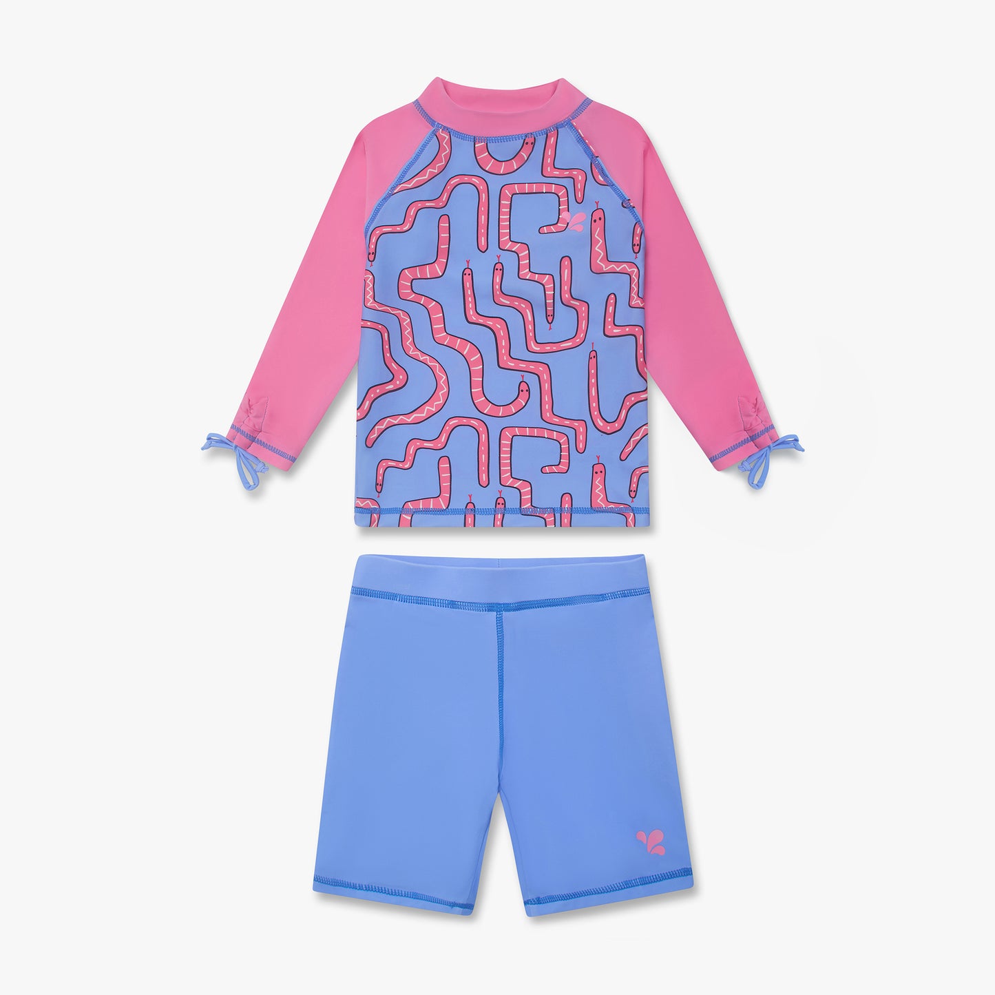 UV Protective Surf Set Pink Snake