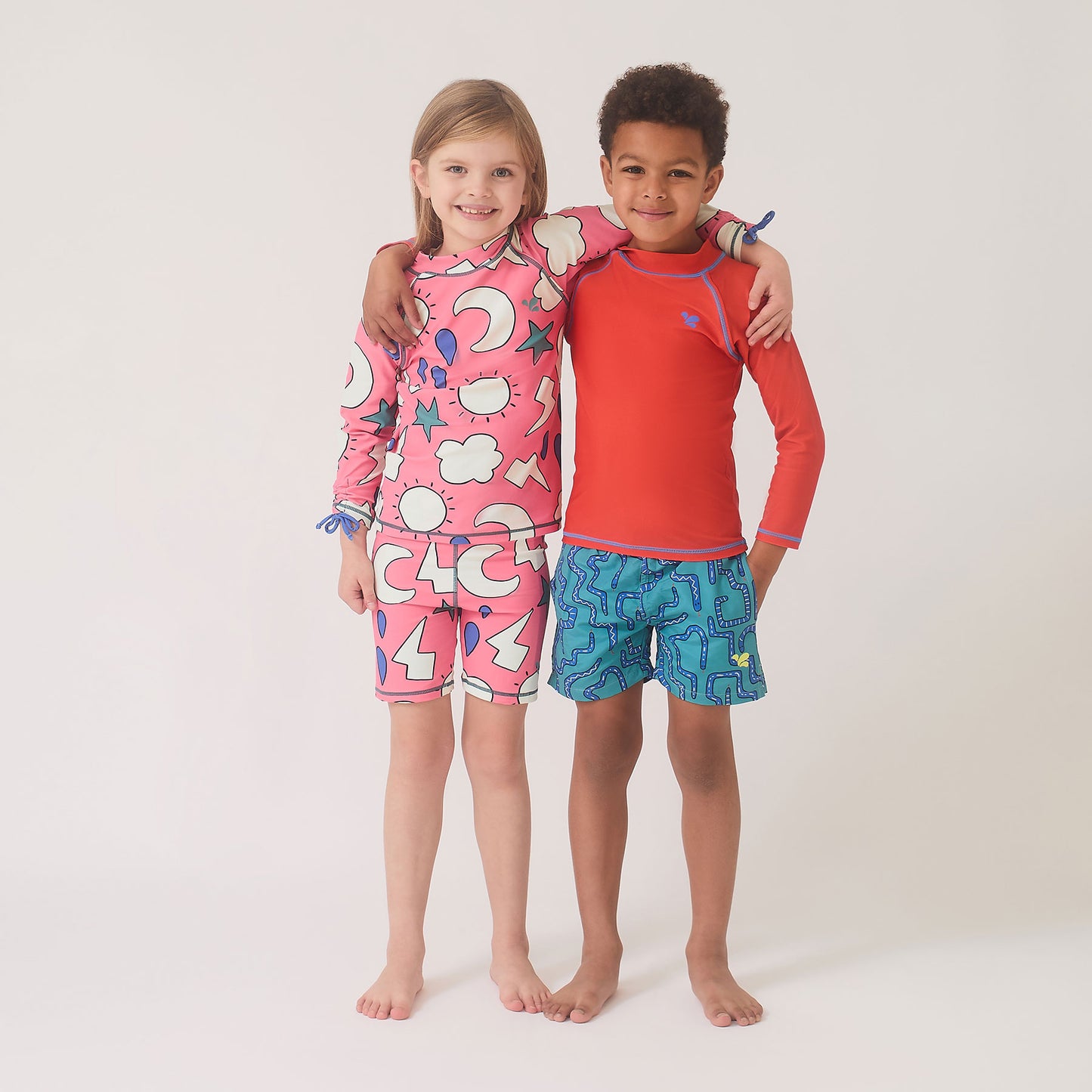 UV Protective Surf Set Pink Weather