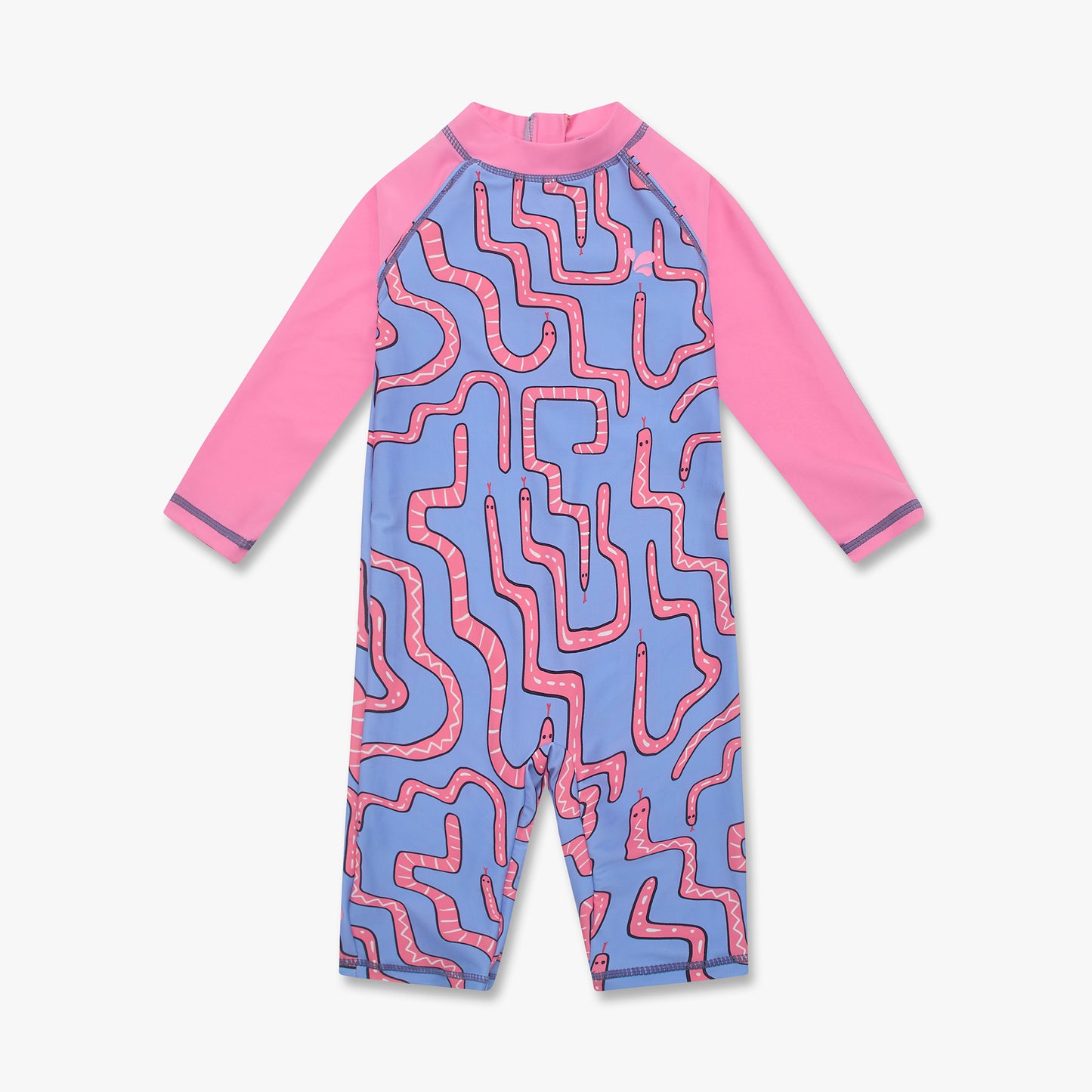 UV Protective Surf Suit Pink Snake