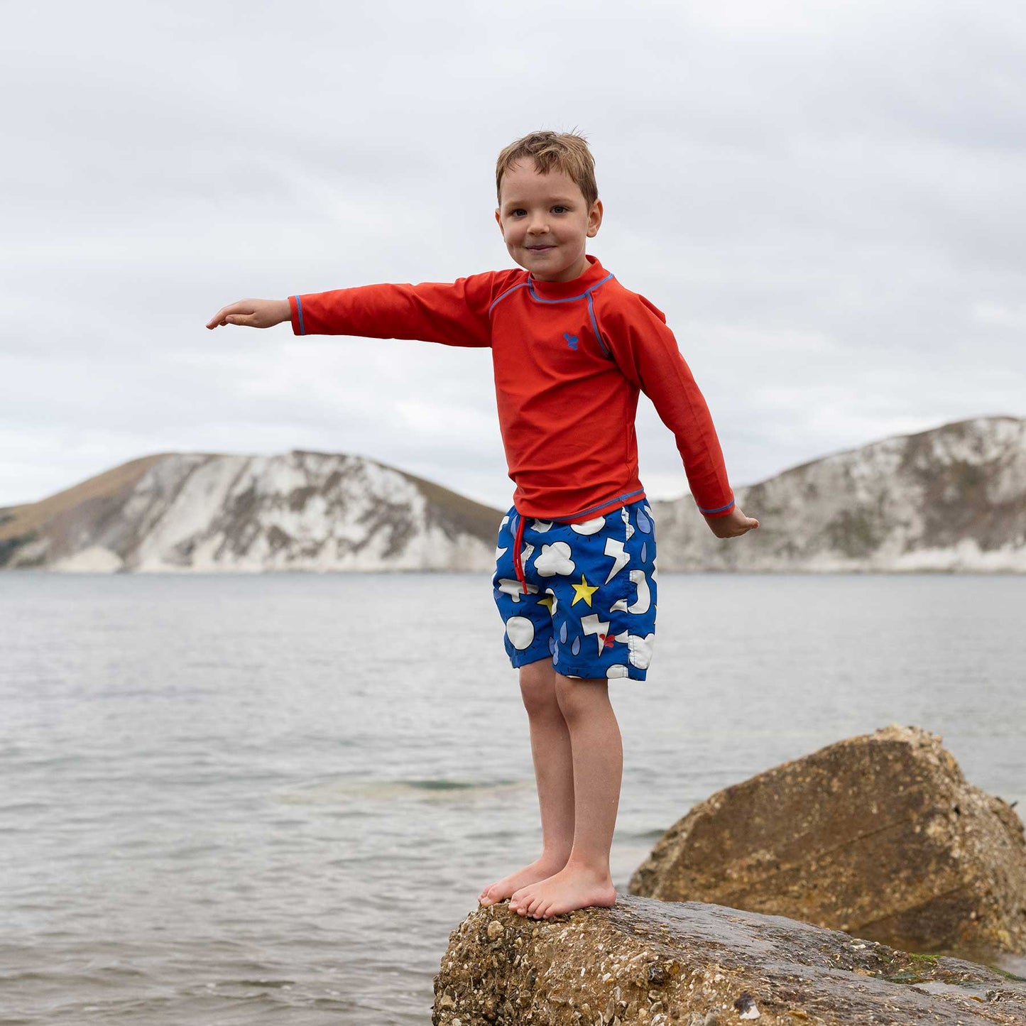 UV Protective Swim Shorts Blue Weather