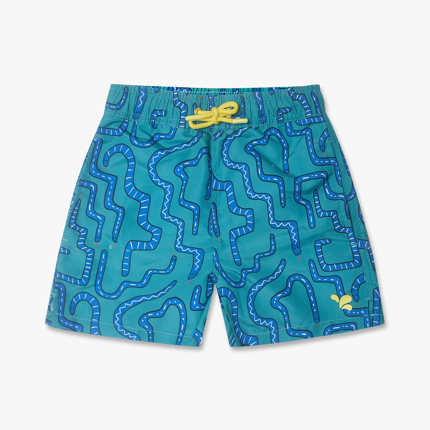 UV Protective Swim Shorts Green Snake