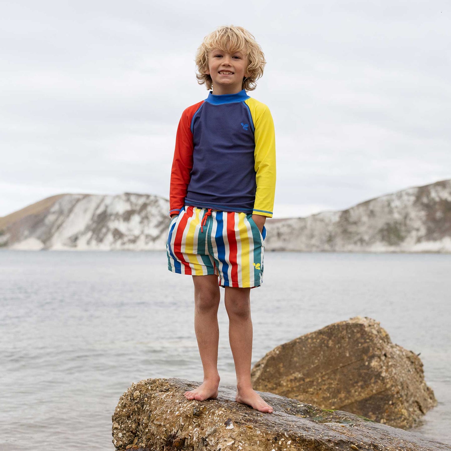 UV Protective Swim Shorts Multi Stripe