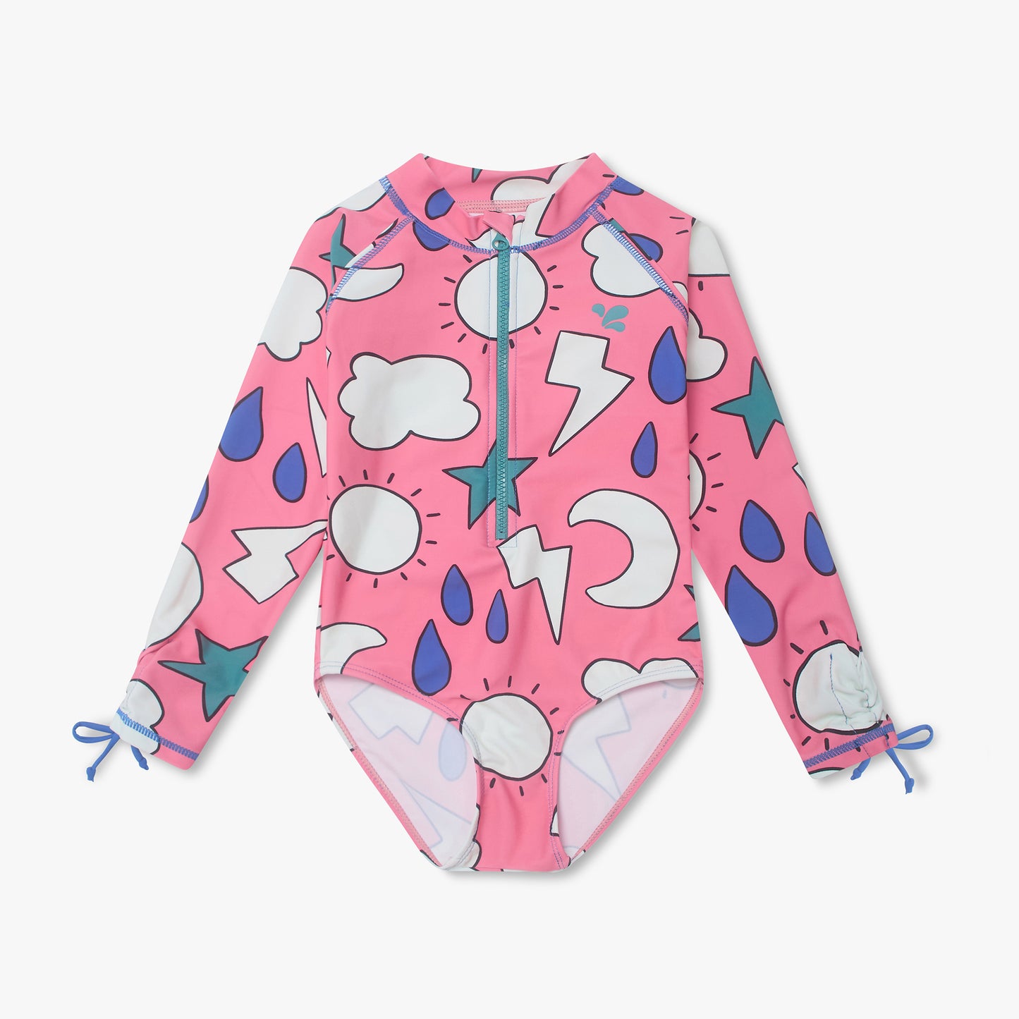 UV Protective Long Sleeve Swimsuit Pink Weather