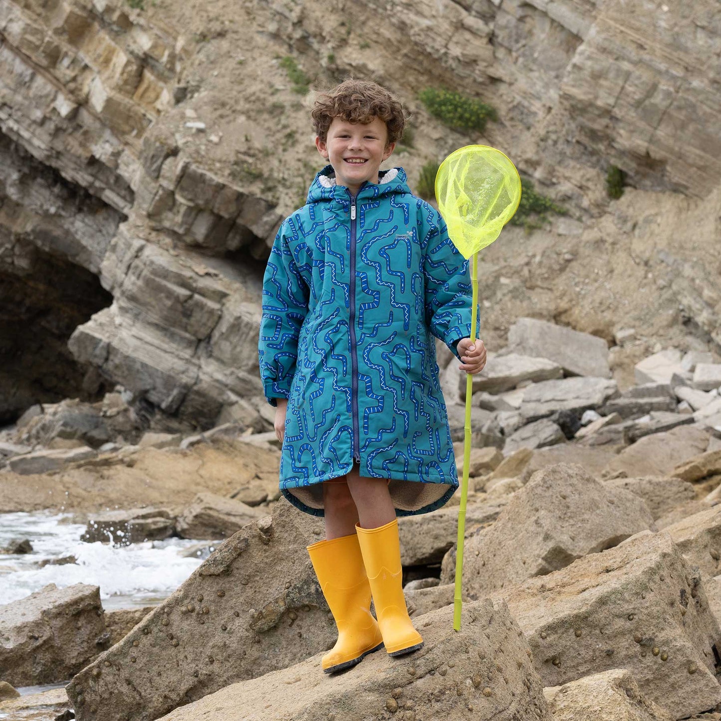 Waterproof Changing Robe Green Snake