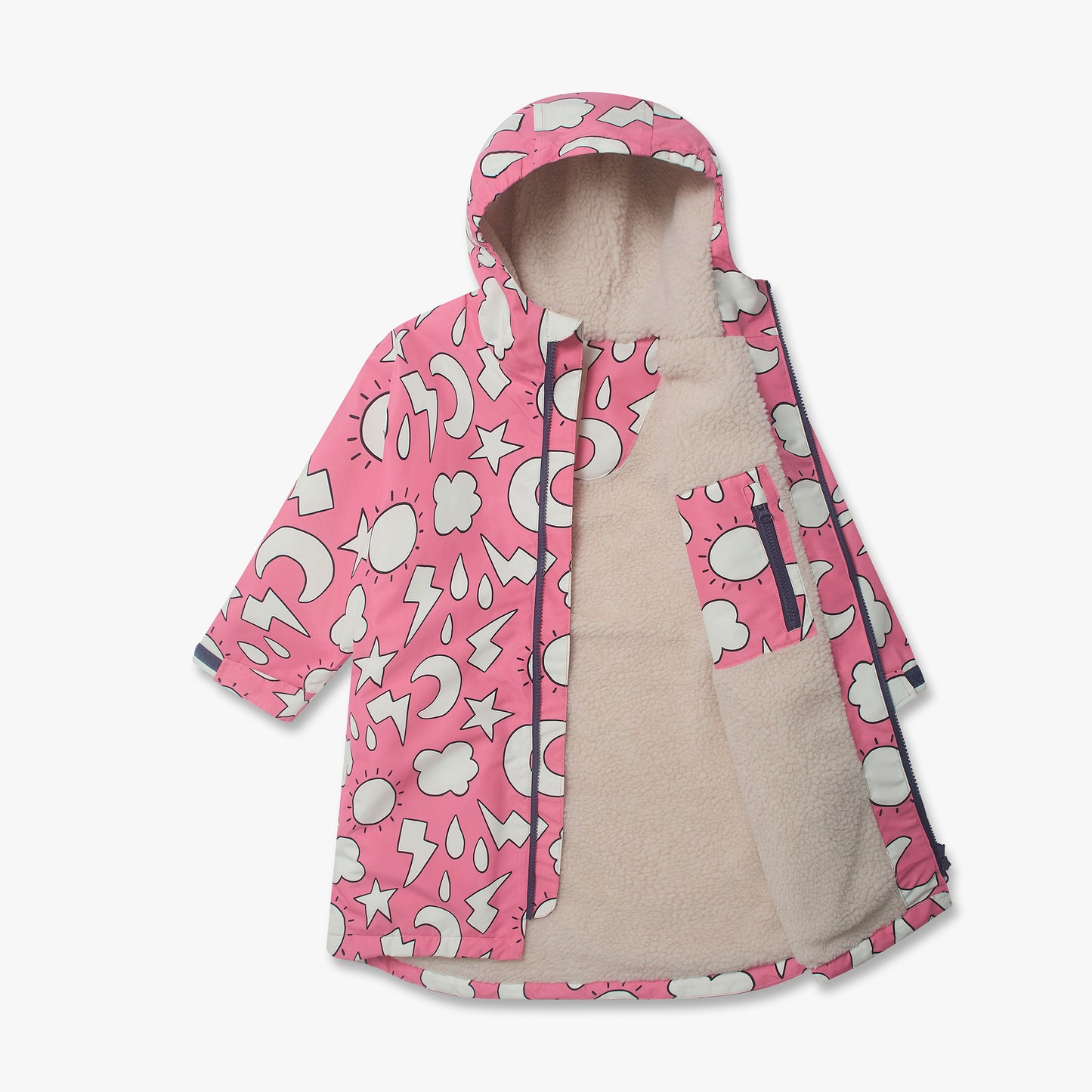 Waterproof Changing Robe Pink Weather