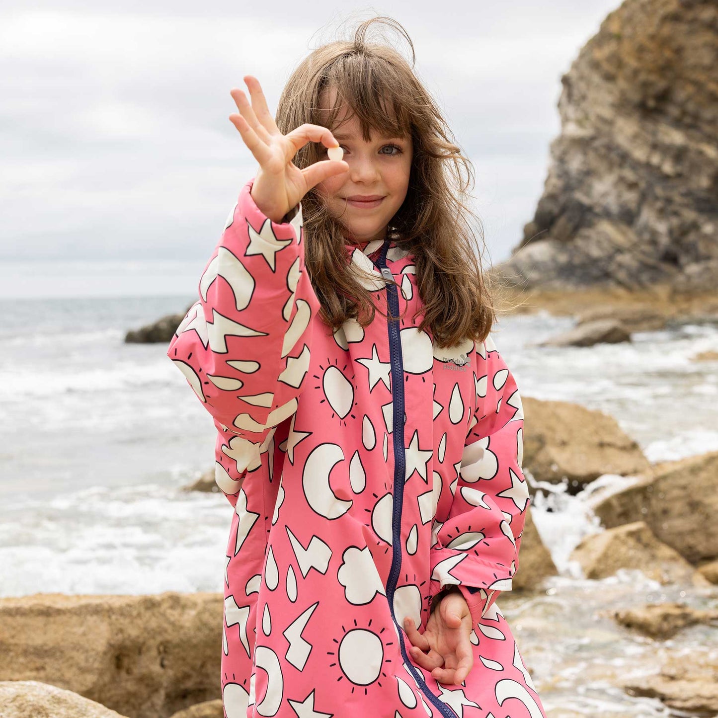 Waterproof Changing Robe Pink Weather