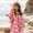 Waterproof Changing Robe Pink Weather