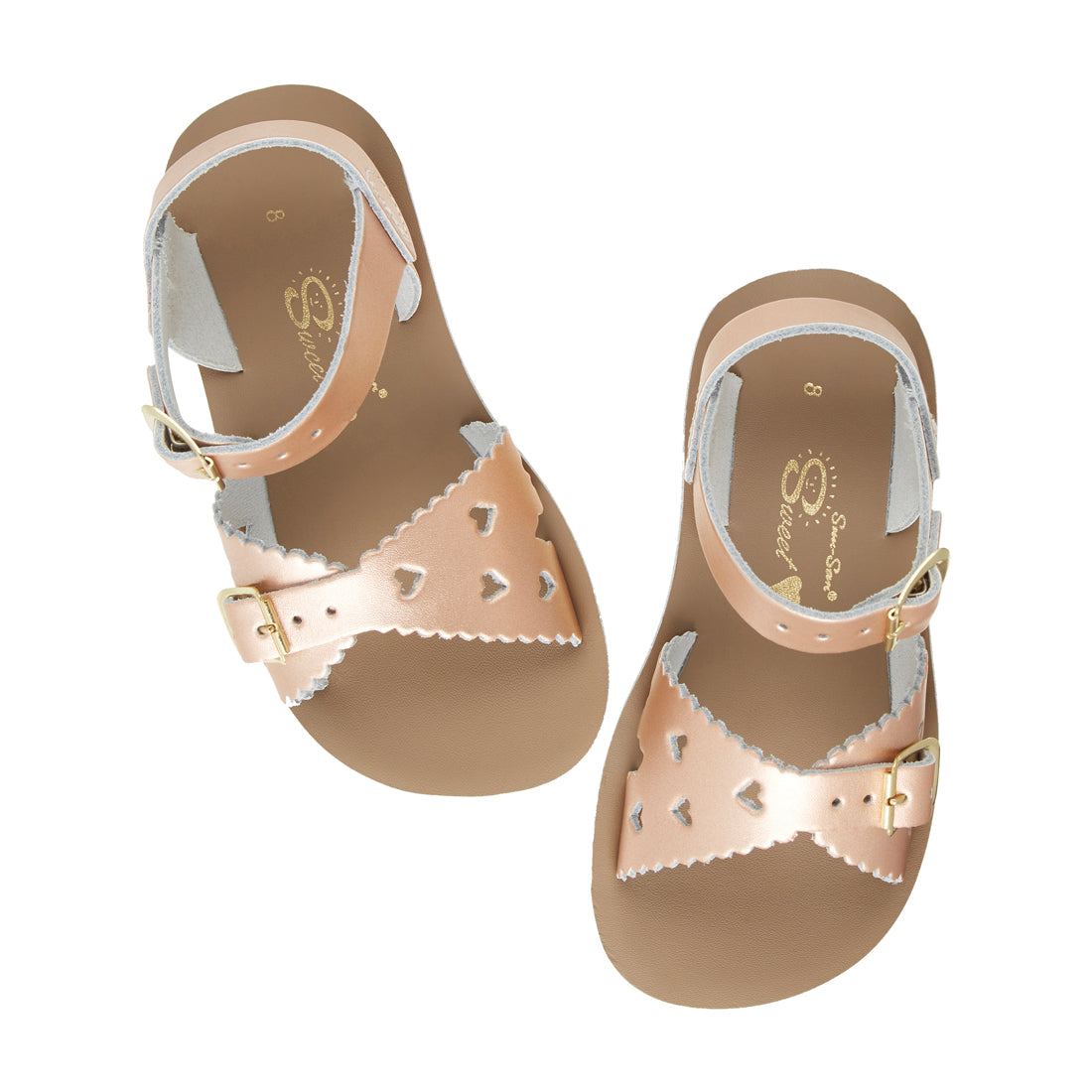 Saltwater Sweetheart Sandals Rose Gold