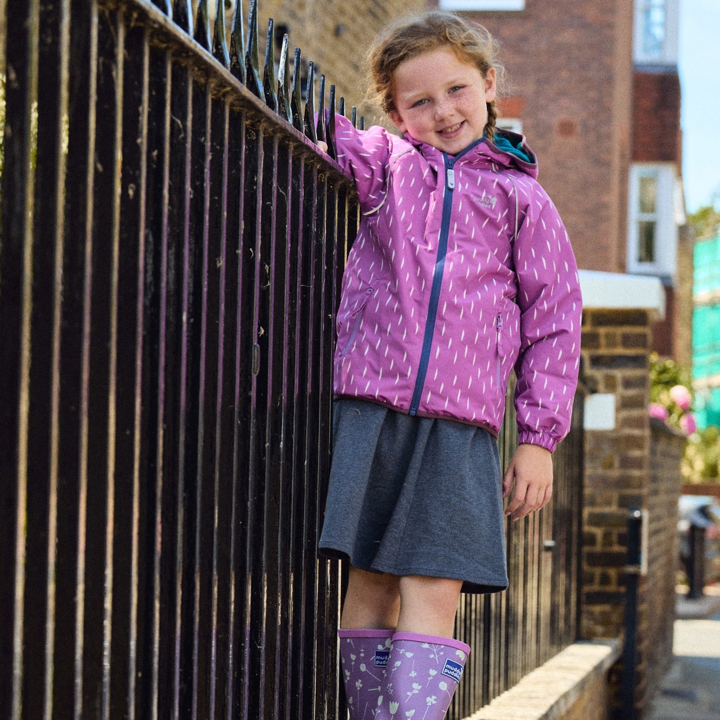 EcoSplash Fleece Lined Waterproof Jacket Pink