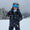 Ski Mittens Navy Weather