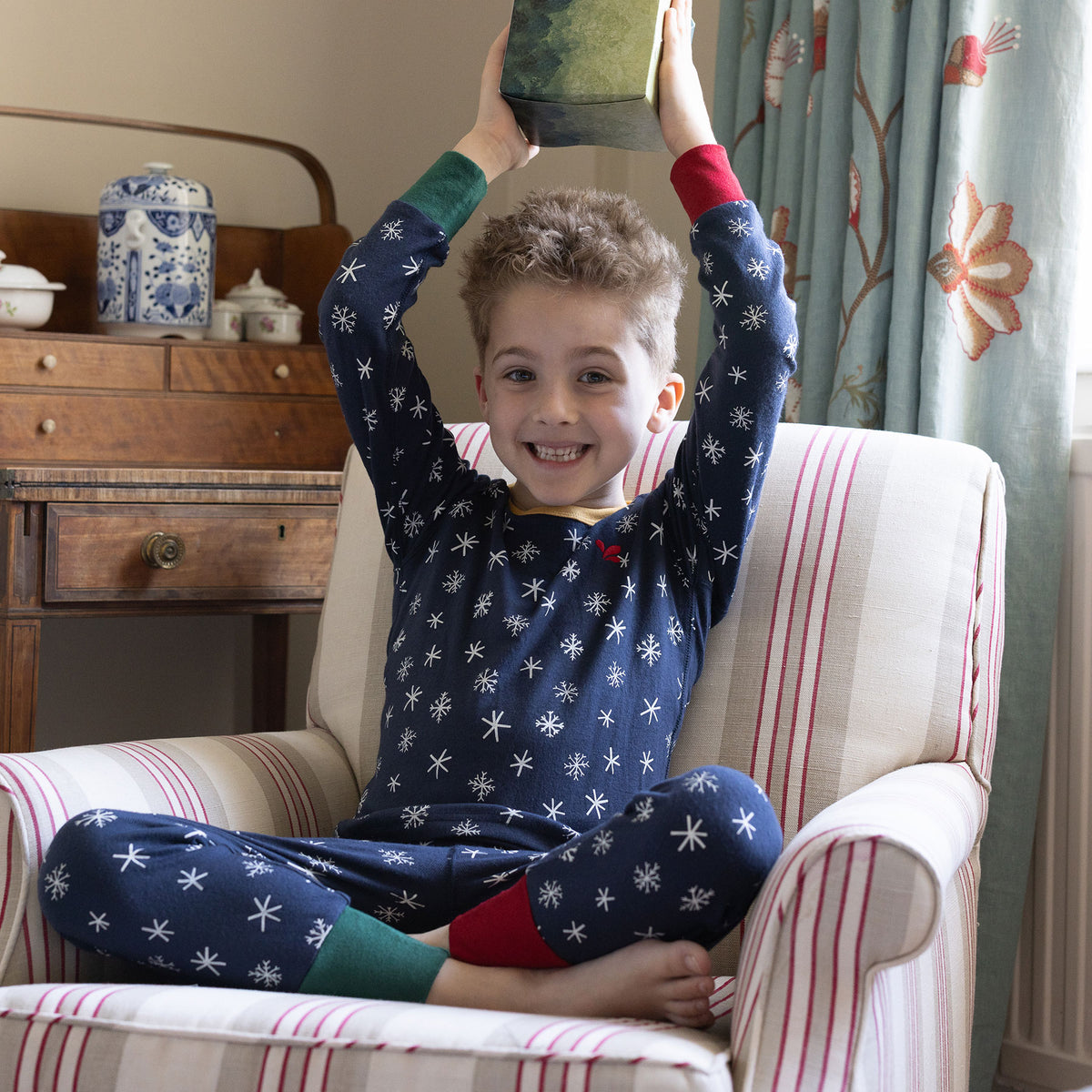 Kids Christmas Pyjamas Navy