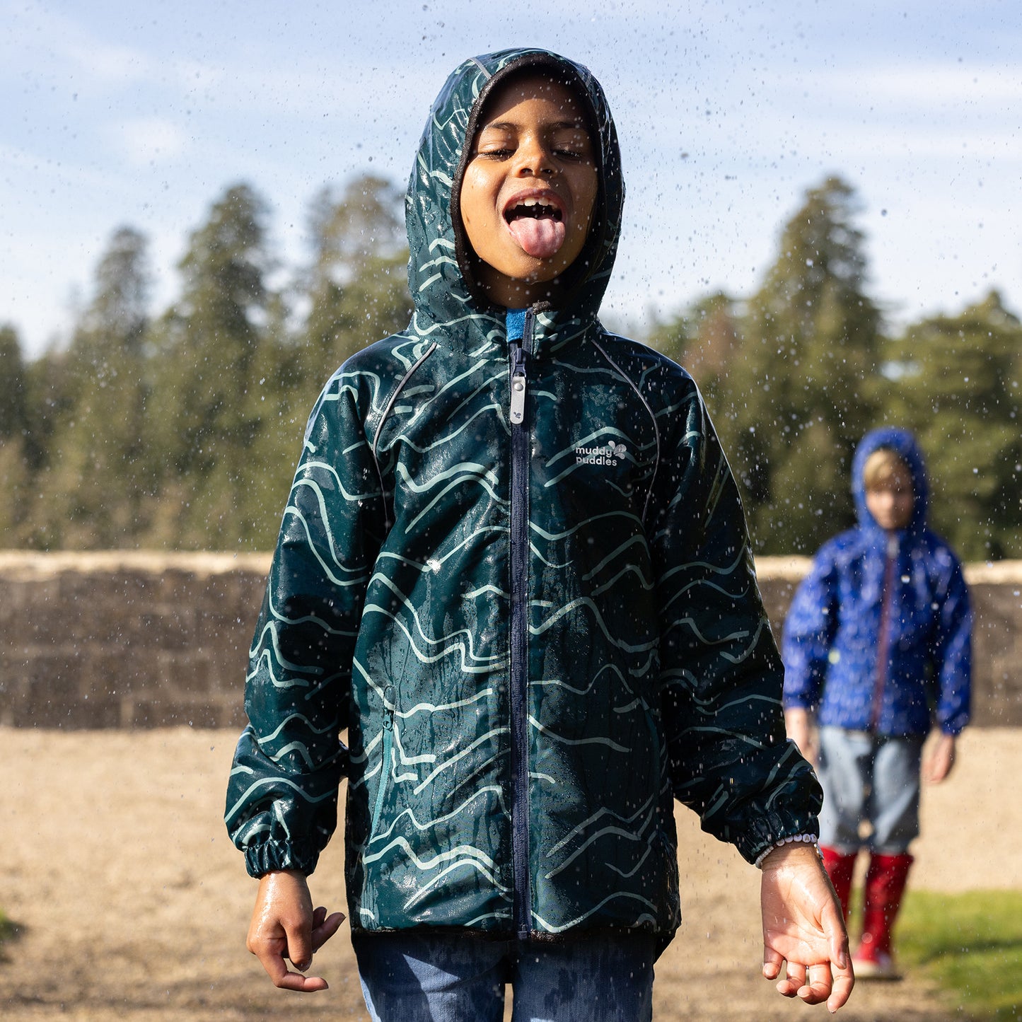 EcoSplash Fleece Lined Waterproof Jacket Dark Green