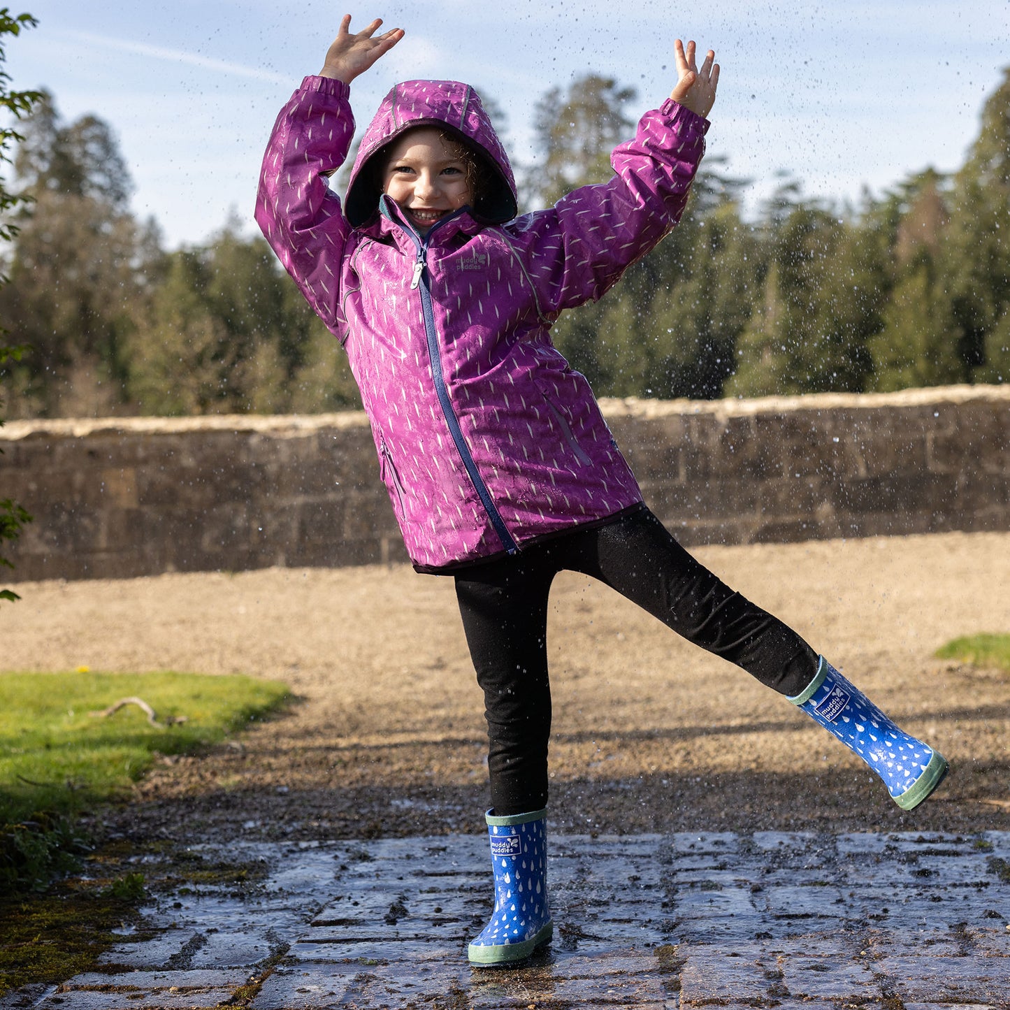 EcoSplash Fleece Lined Waterproof Jacket Pink