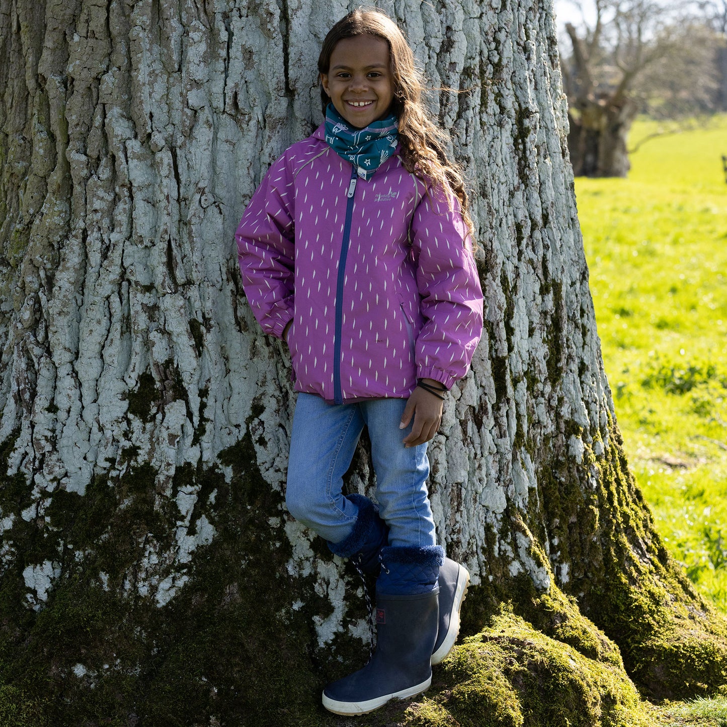 EcoSplash Fleece Lined Waterproof Jacket Pink