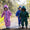 EcoSplash Fleece Lined Waterproof Puddle Suit Pink Floral