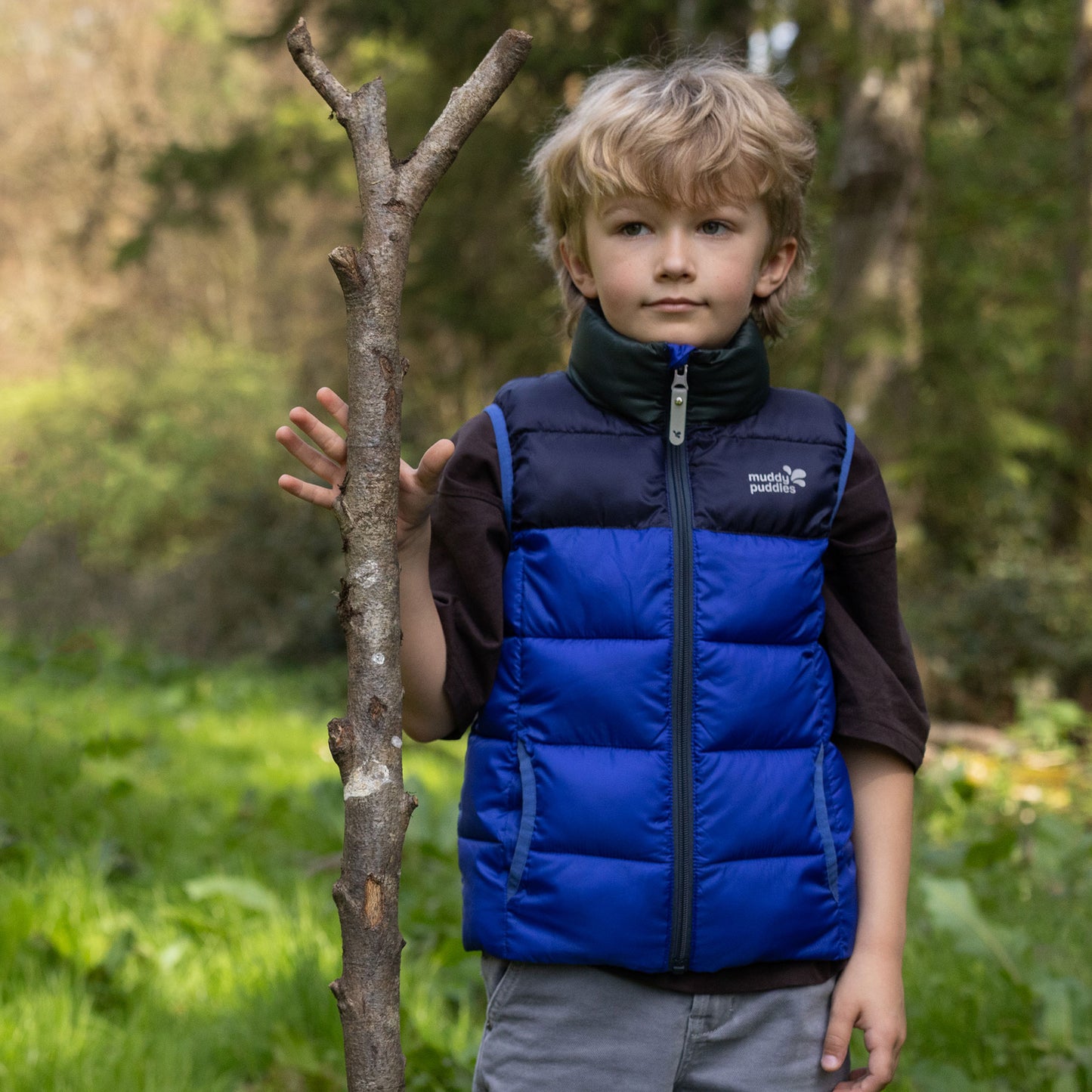 Padded Gilet Blue