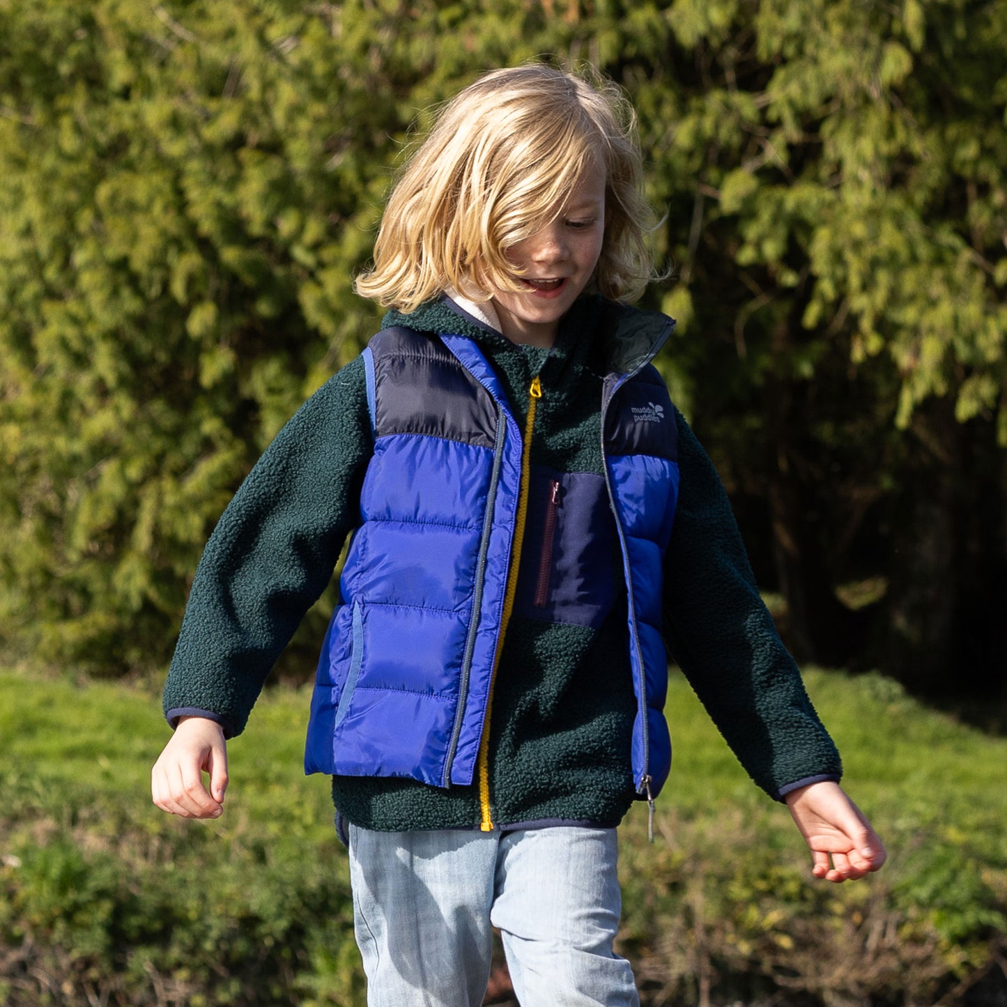 Padded Gilet Blue