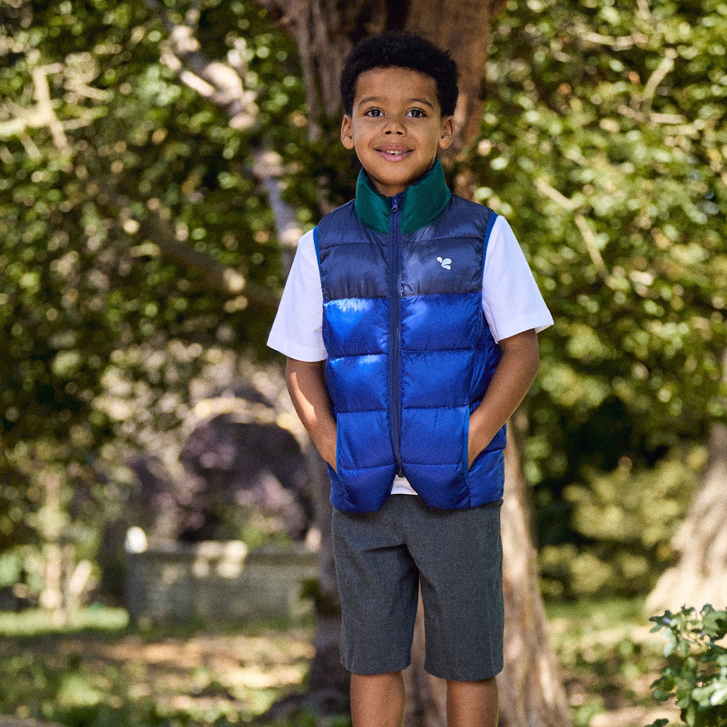 Padded Gilet Blue