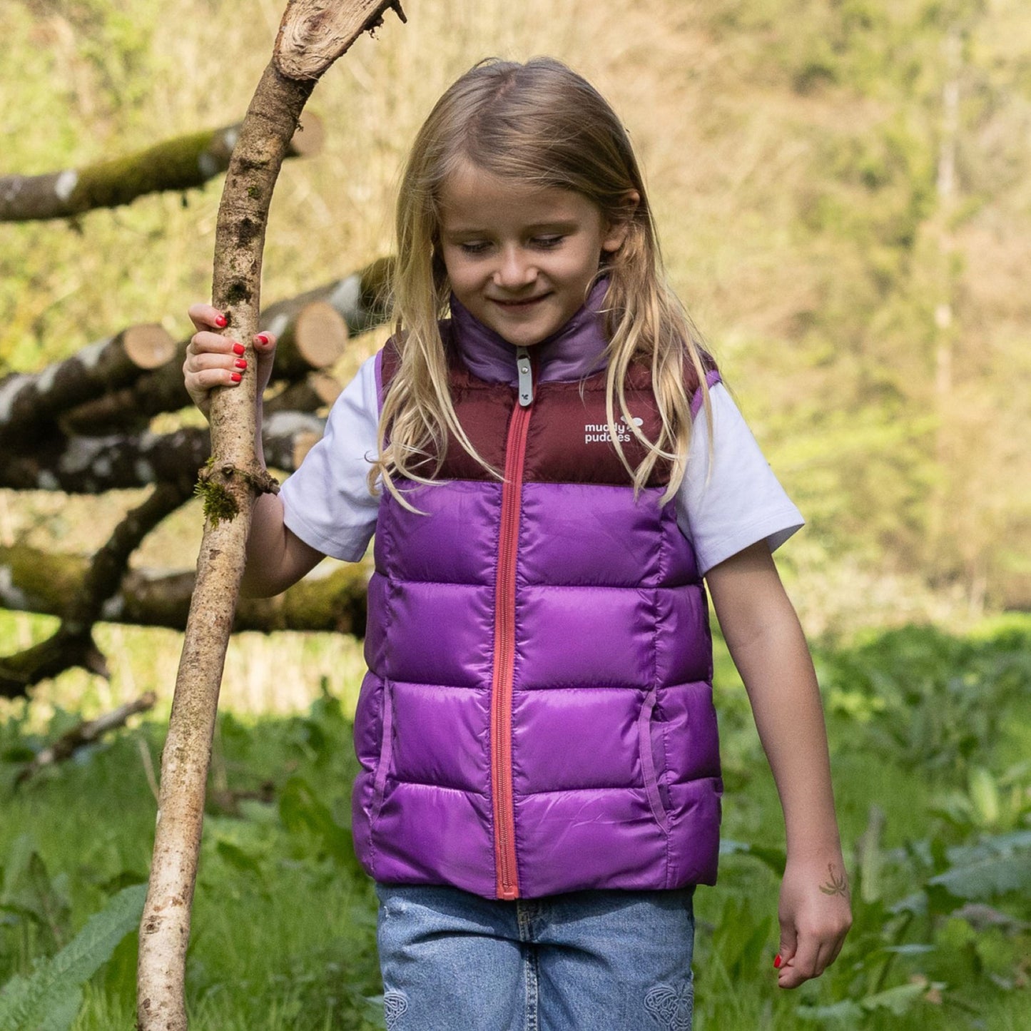 Padded Gilet Pink