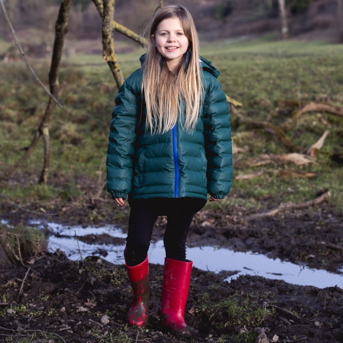 Waterproof Puffer Jacket Dark Green
