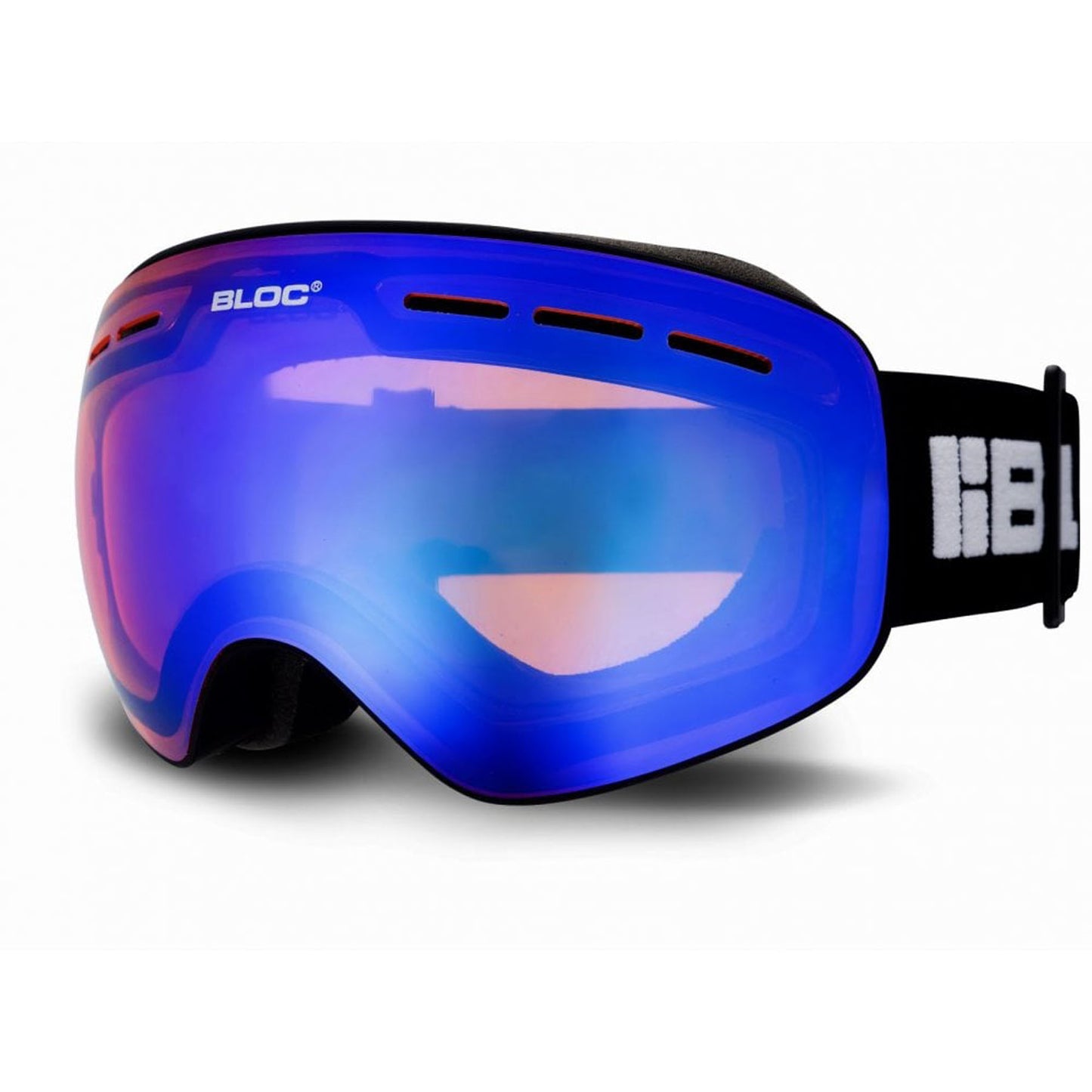 Bloc Moon Ski Goggles Black Frame Blue