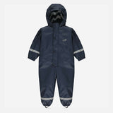 Toddler Waterproof Fleece Lined Puddle Suit Navy