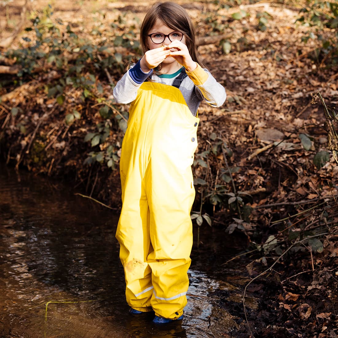 Puddleflex Insulated Dungarees Yellow