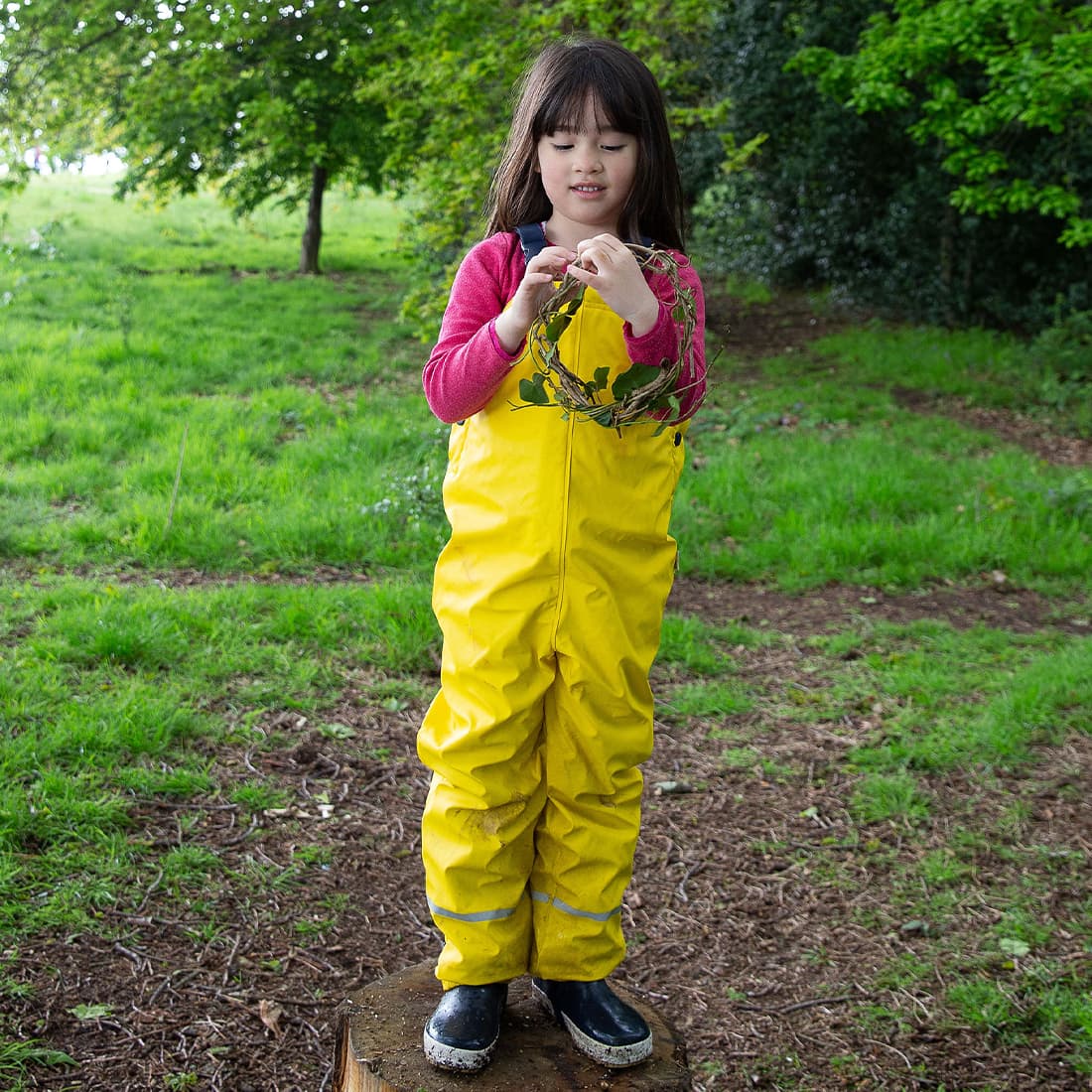 Puddleflex Insulated Dungarees Yellow