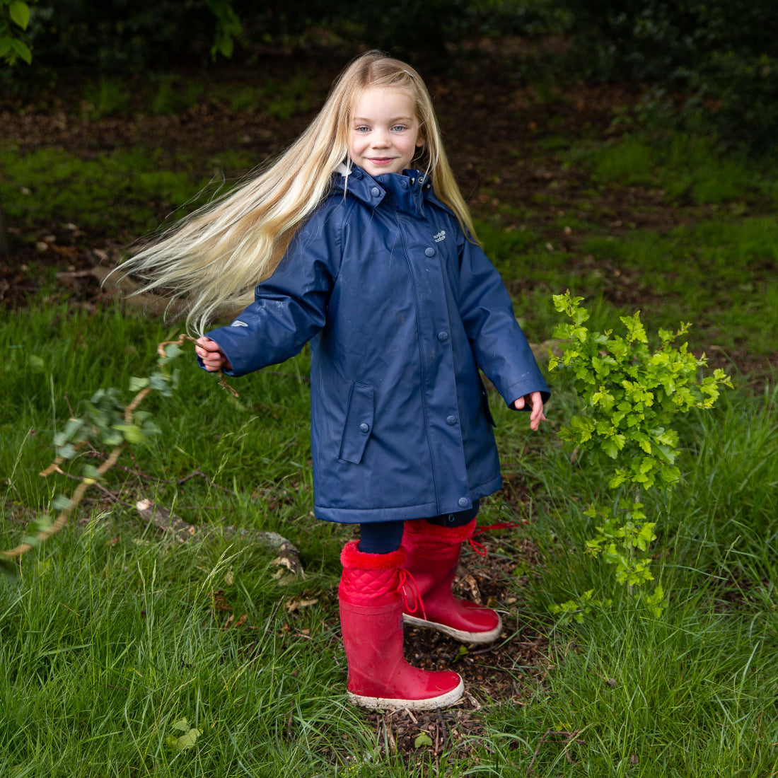 Puddleflex Waterproof Fleece Lined Jacket Navy