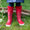 PuddleFlex Fleece Lined Wellies Red