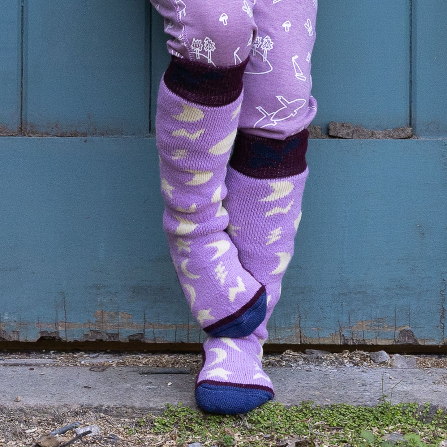 Puddlestomper Welly Socks Pink Moon