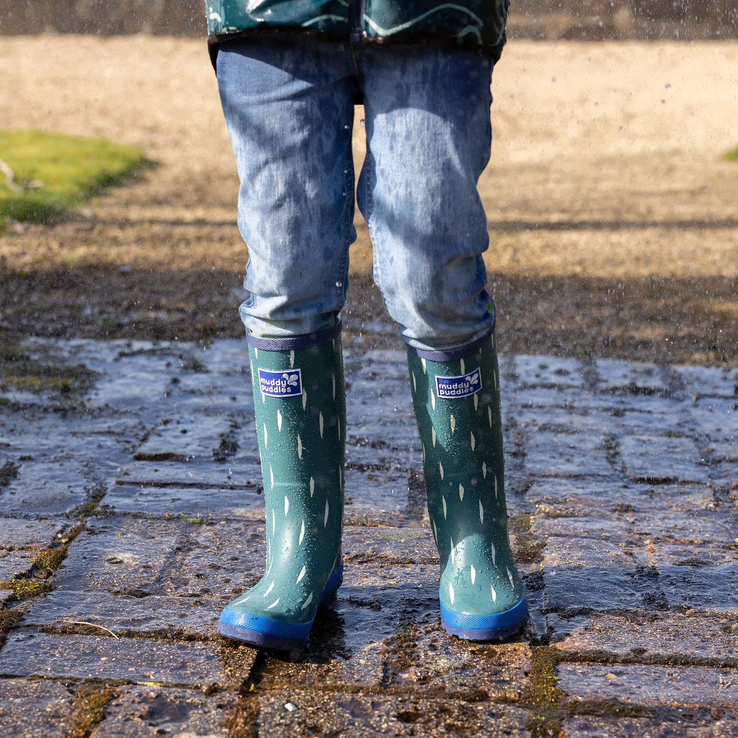 Puddlestomper Wellies Green