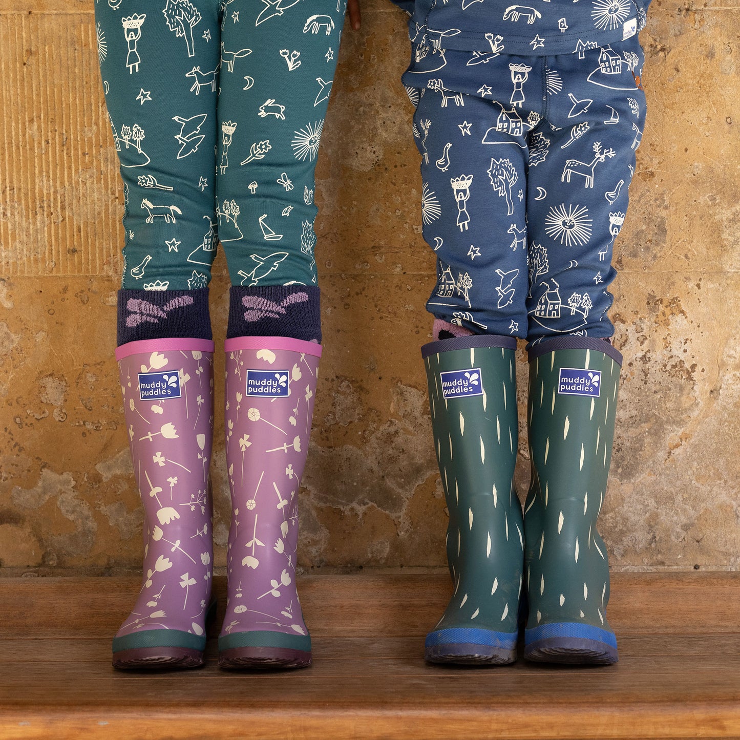 Puddlestomper Wellies Green