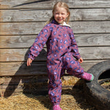 3 in 1 Waterproof Scampsuit Burgundy Animal