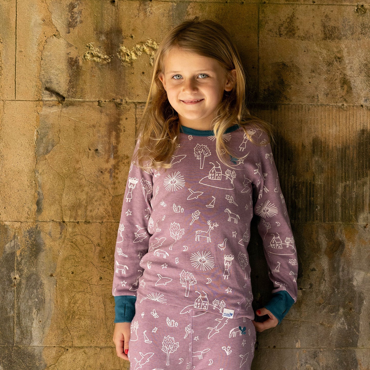 Kids Thermal Top Dusty Lilac