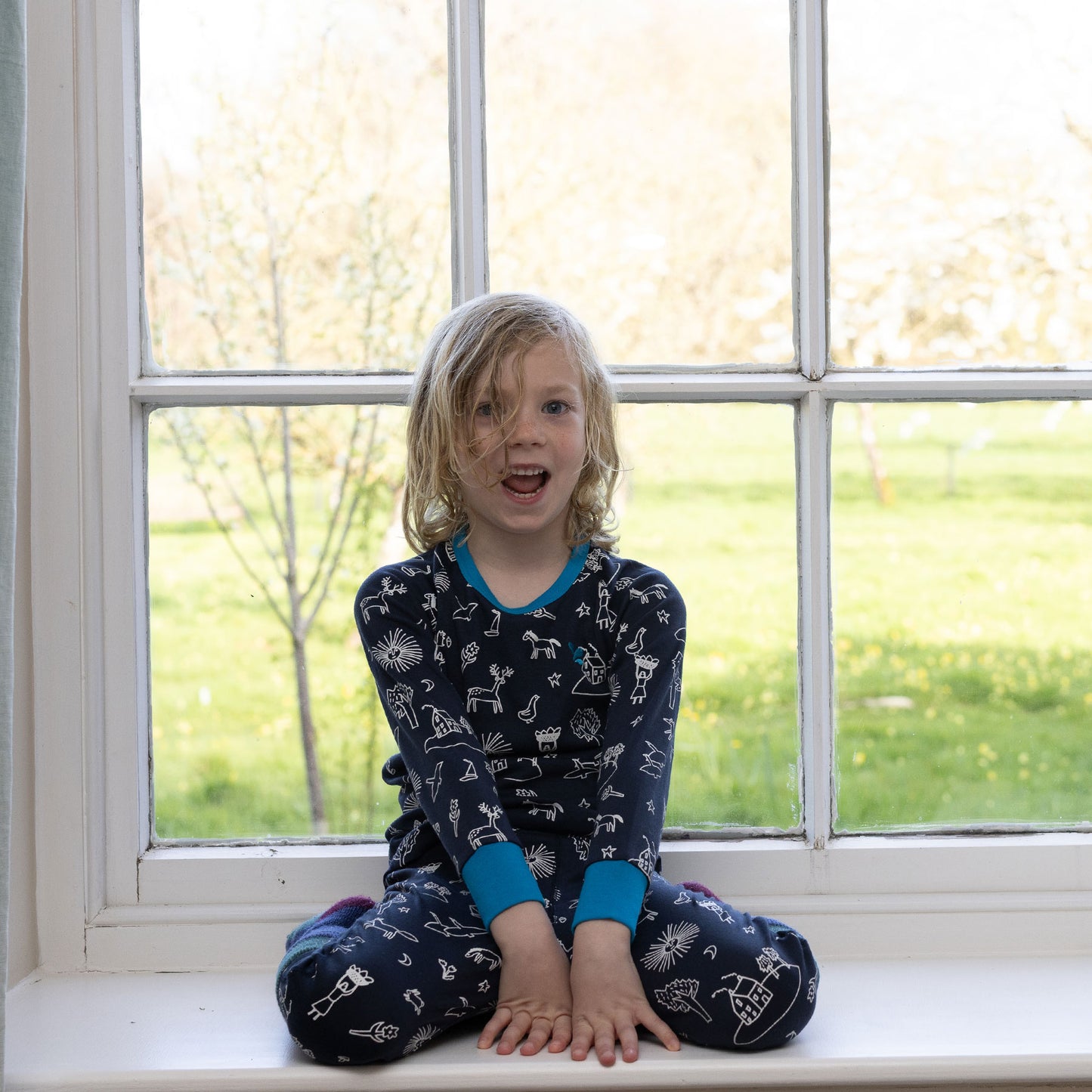 Kids Thermal Top Navy