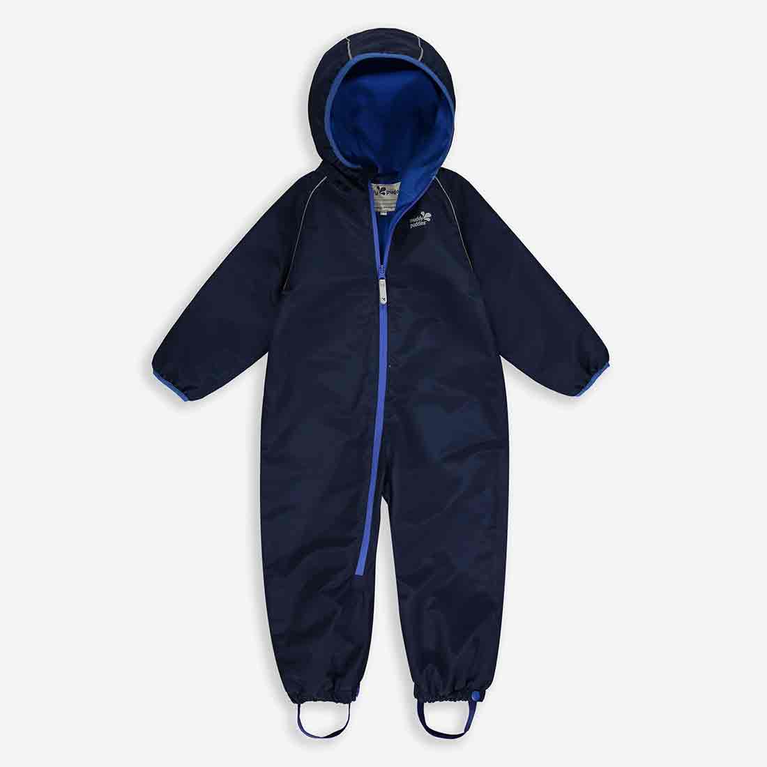 EcoSplash Fleece Lined Puddle Suit Navy Blue