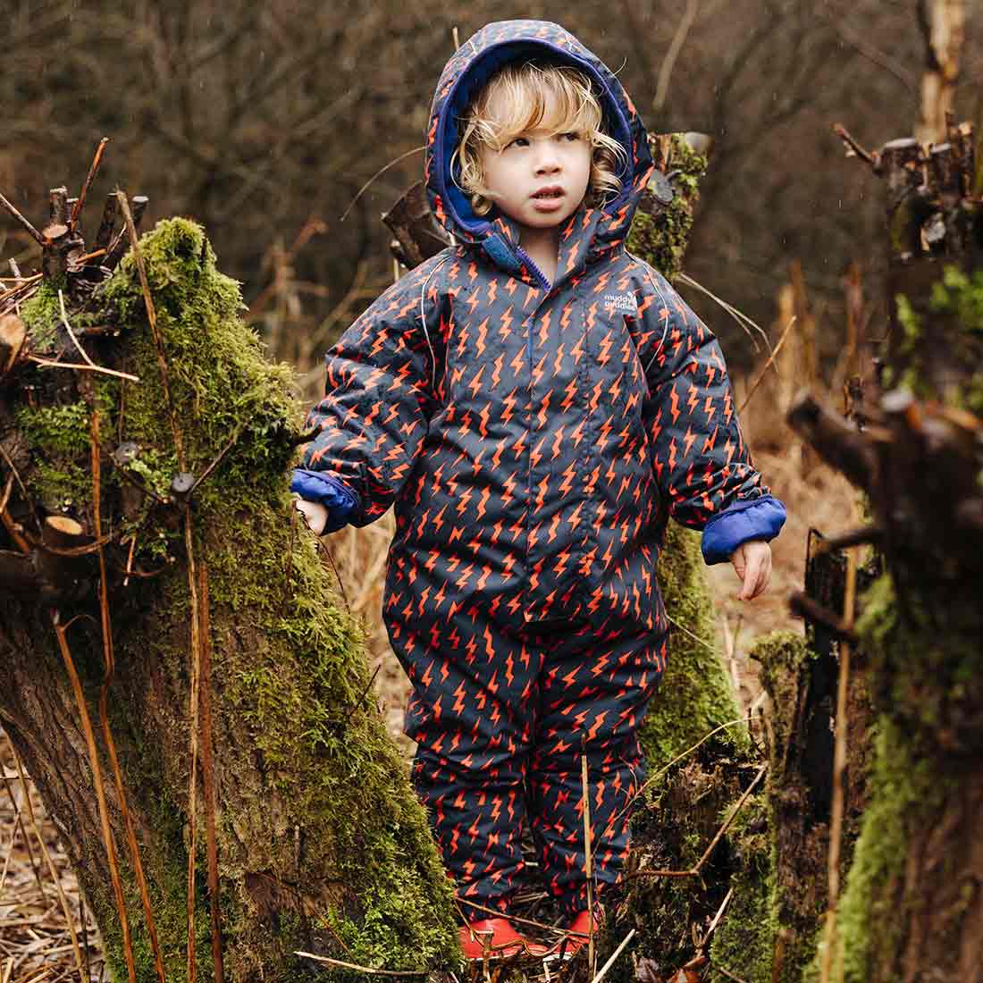 EcoWarm Waterproof Puddle Suit Navy - Muddy Puddles Kids Waterproofs