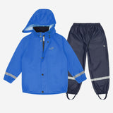 Rainy Day Waterproof Jacket and Trousers Set Blue