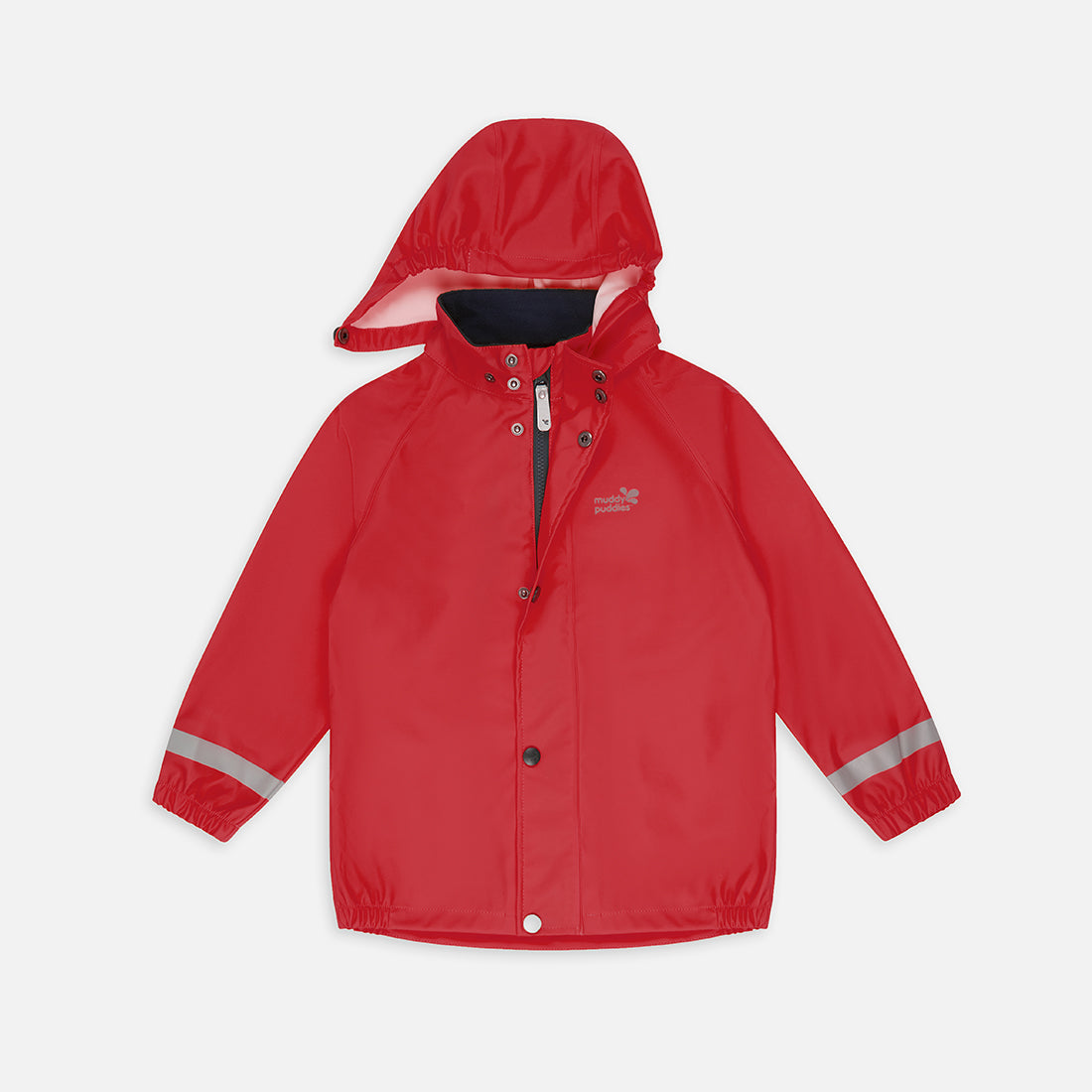 Rainy Day Jacket Red Recycled - Muddy Puddles Kids Waterproofs