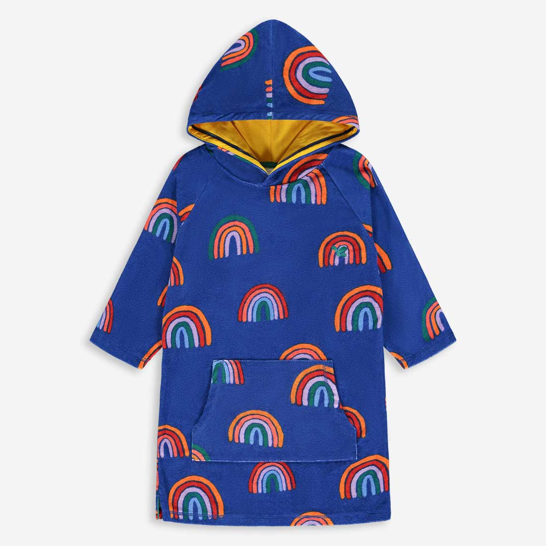 Towelling Poncho Blue