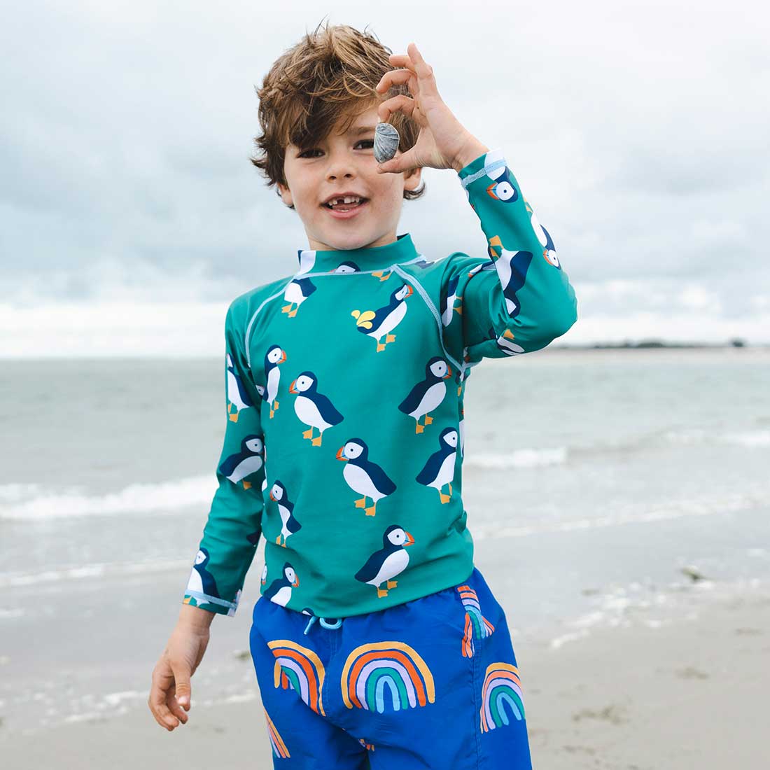 UV Protective Rash Vest Green