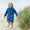 Towelling Poncho Blue