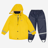 Rainy Day Waterproof Jacket and Trousers Set Yellow